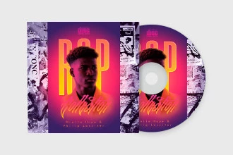 Free Rap CD Cover PSD Template