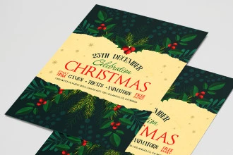 Free Christmas Flyer PSD Template