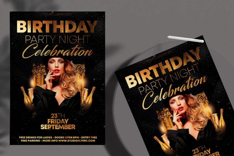 Birthday Party Flyer - Graphics