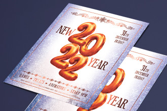 Free New Year Flyer PSD Template
