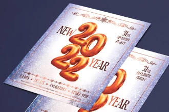 Free New Year Flyer PSD Template