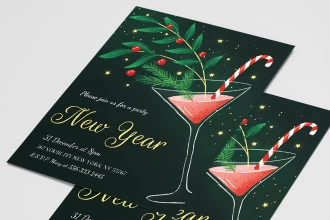 Free New Year Invitation Template