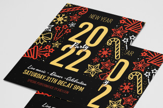 Free New Year Flyer Template