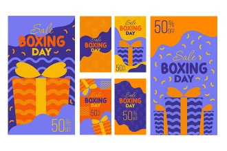 Free Boxing Day Sale Instagram Stories Set in PSD