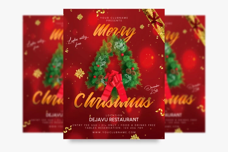 Free Classic Christmas Flyer Template