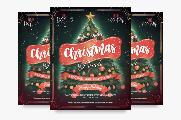 Free Christmas Parade Flyer Template