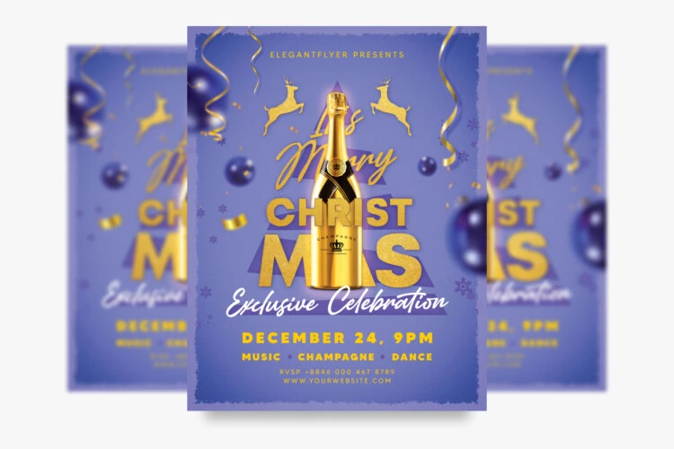 Merry Christmas Free Flyer Template