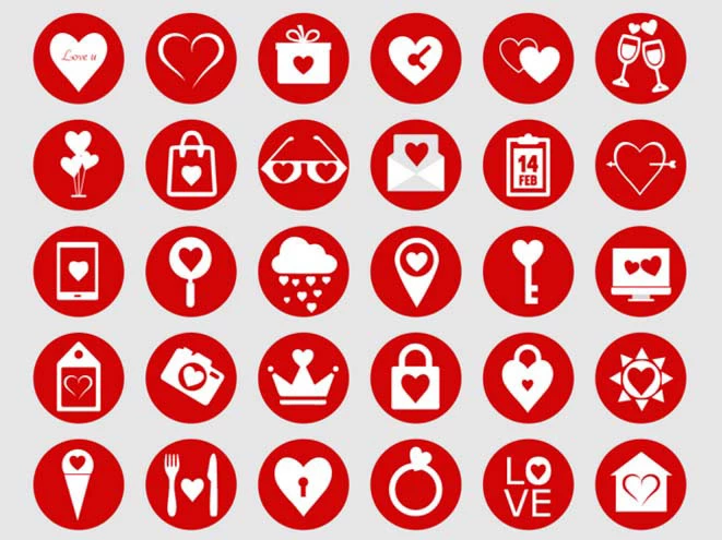 30 Free Valentine Icons