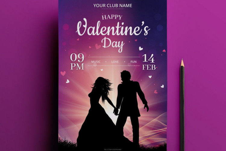 Happy Valentine’s Party Flyer