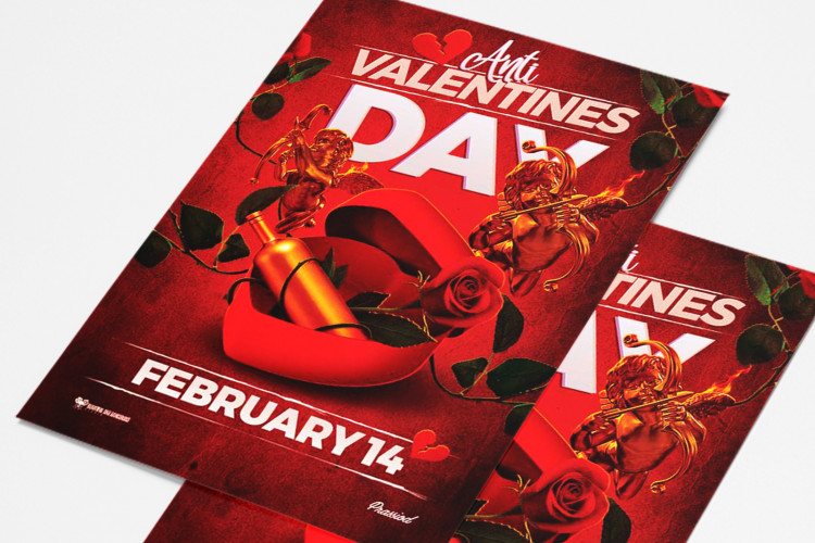 Anti Valentines Day Free Flyer Template