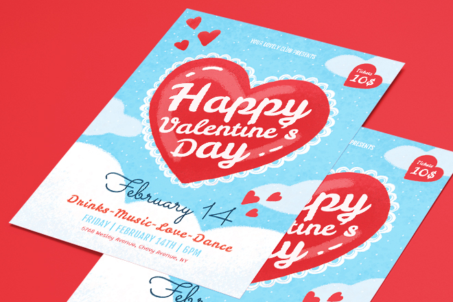 Free Valentine’s Day Flyer Template