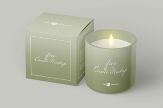Free Candle Mockup Set Free Candle Mockup Set
