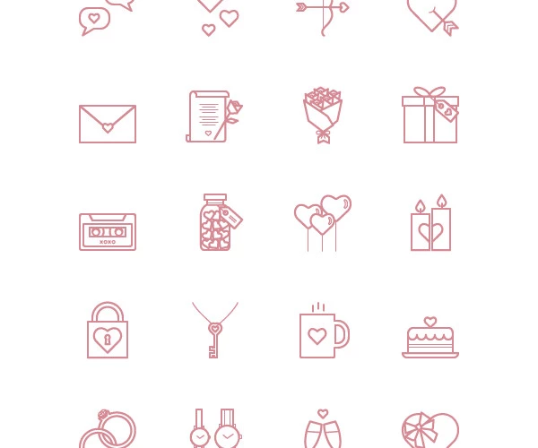 Valenticons – Free Icon Set