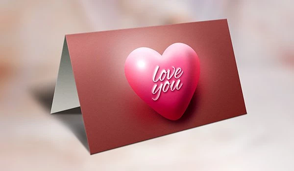 Valentine’s Day Greeting Card Mockup