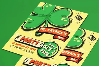 Free St. Patrick\’s Party Poster