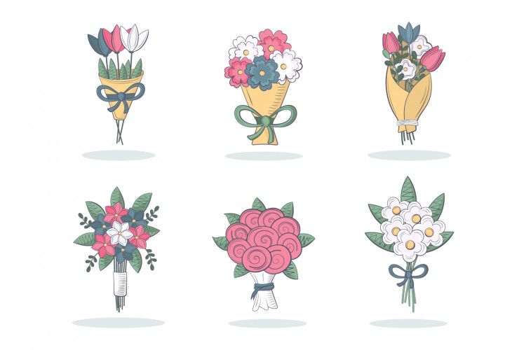 Flower Bouquets Icons