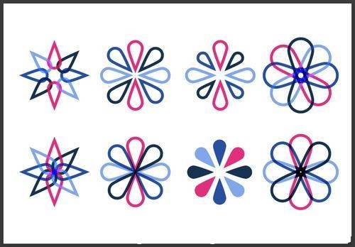 Blue Flower Icons