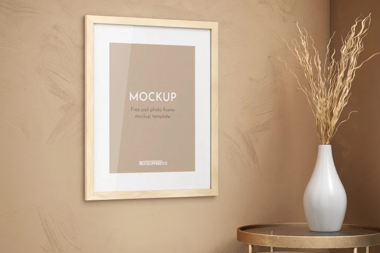 Free PSD Photo Frame Mockup Template