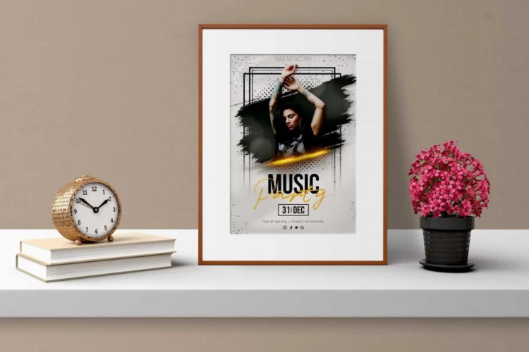 Free Poster Frame Mockup