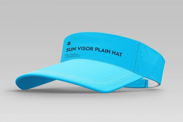 Free Sun Visor Plain Hat Mockup
