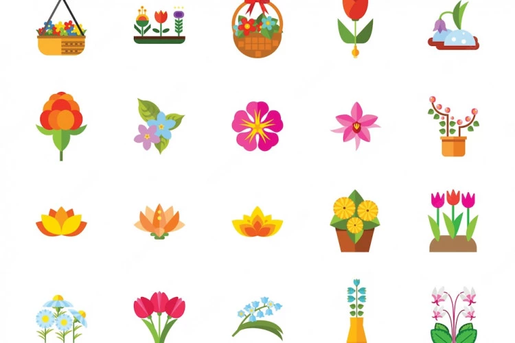 Free Flowers Icon Set