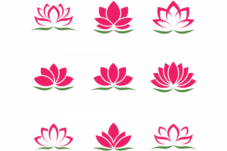 Lotus Flower Icon Set