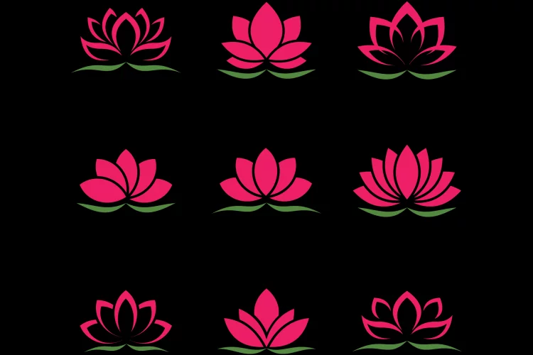 Lotus Flower Icon Set