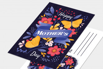 Free Mother’s Day Postcard Template in PSD
