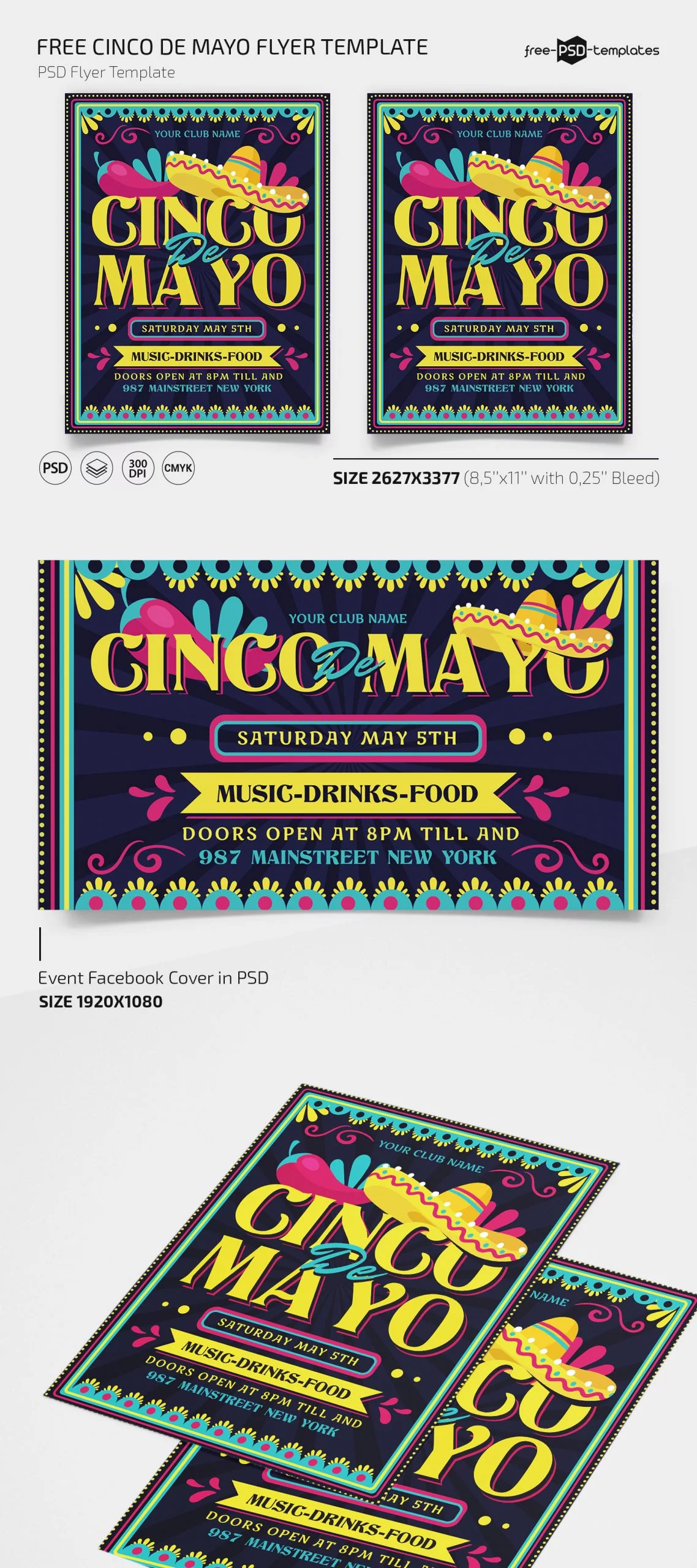 Free Cinco De Mayo Flyer Template