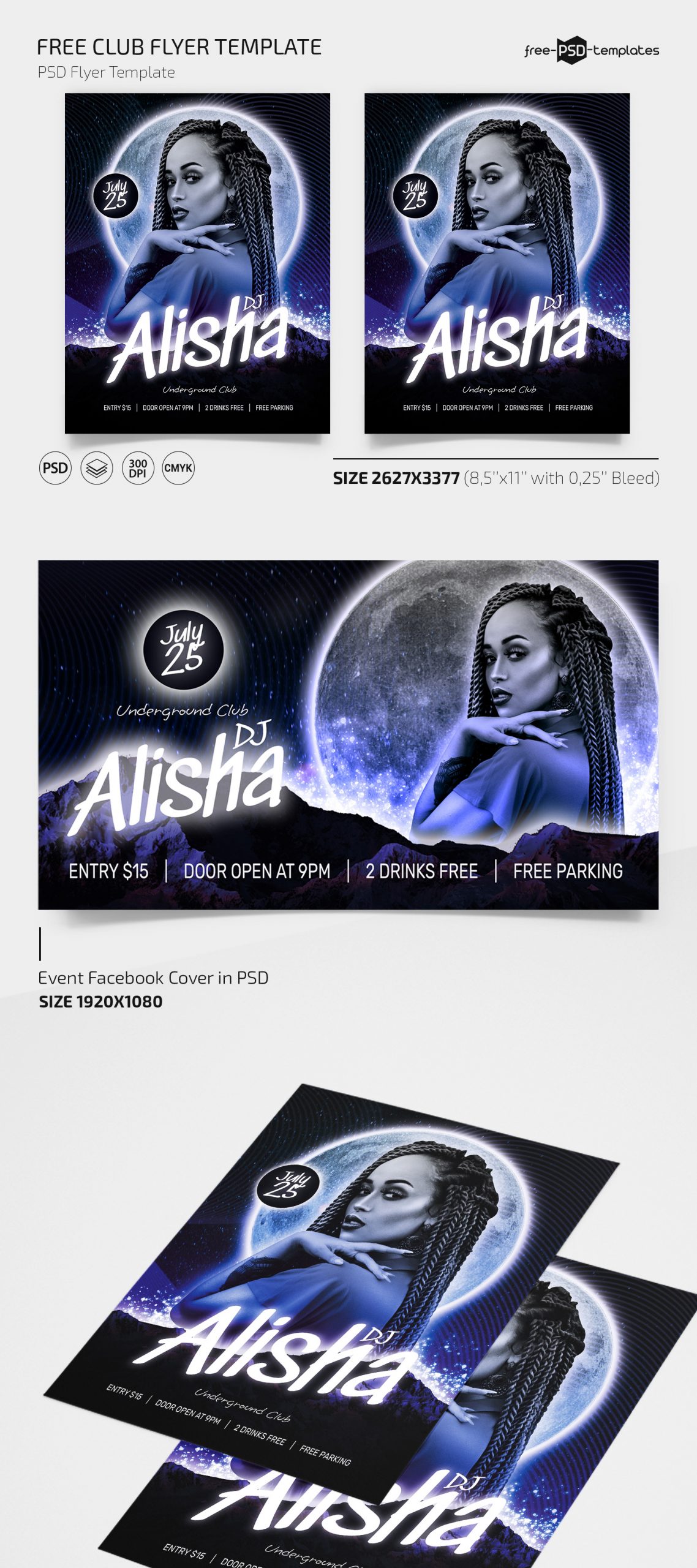 Free Club Flyer Template Free Psd Templates