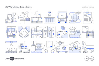 Free 24 Worldwide Trade Icons