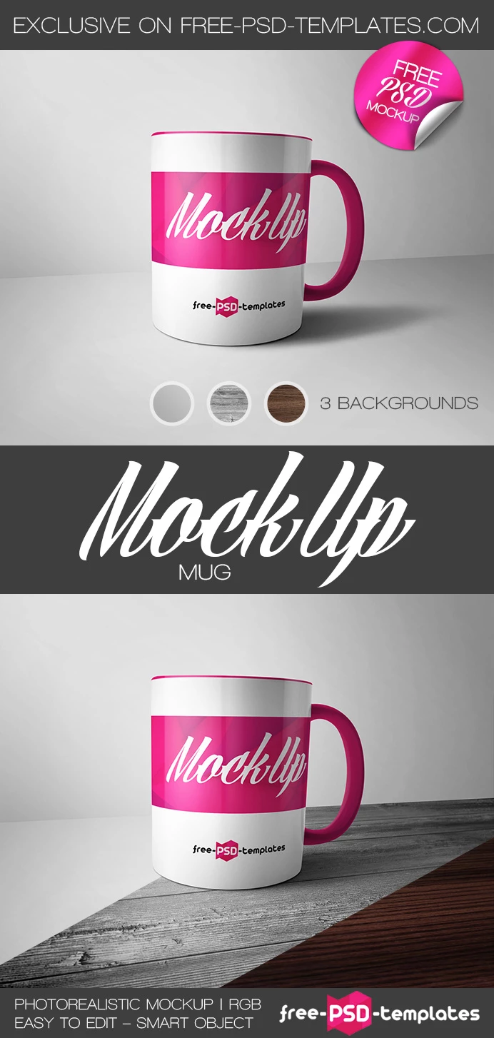 Free Mug Mockup PSD Template
