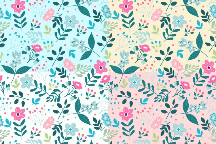 Floral Vector Free Seamless Pattern