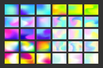 Free Mesh Gradient Background Set