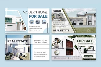 Free Real Estate Banners in PSD