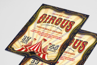 Free Circus Flyer PSD Template