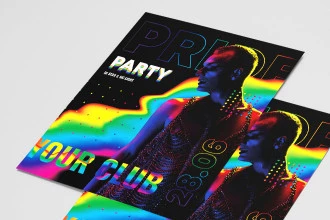 Free Pride Month Party Flyer