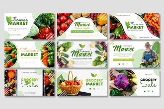 Free Farmer’s Market Facebook Banner Set