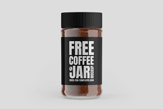 Free Coffee Jar Mockup