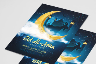 Free Eid Al-Adha Flyer PSD Template