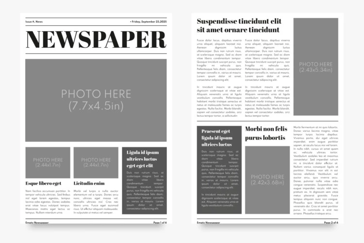 30+ Best Editable Newspaper Templates for Google Docs