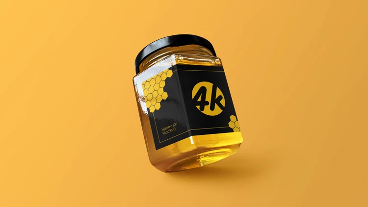 Free Honey Jar Mockup