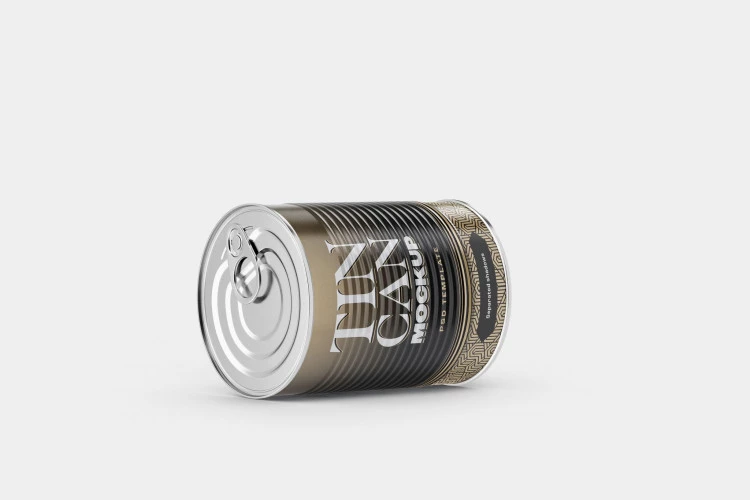 Free Tin Can Mockup