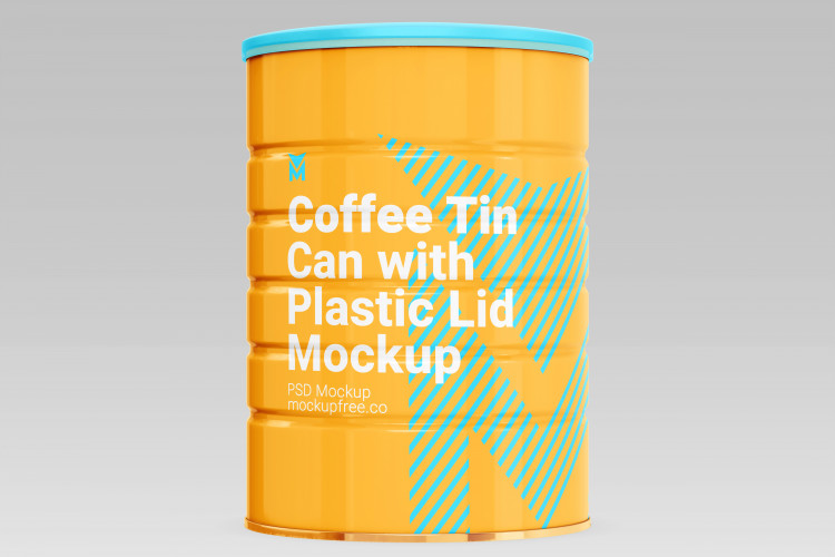 Coffee Tin Can Mockup