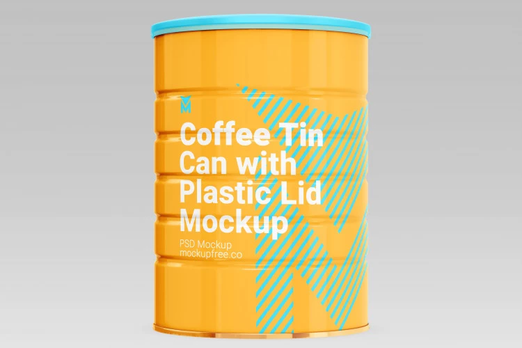 Coffee Tin Can Mockup