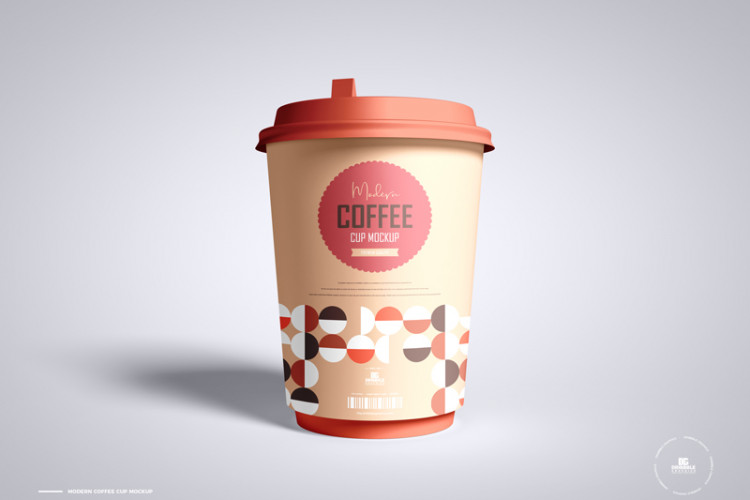 Free Modern Coffee Cup Mockup