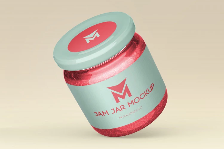 Free Jam Jar Mockup