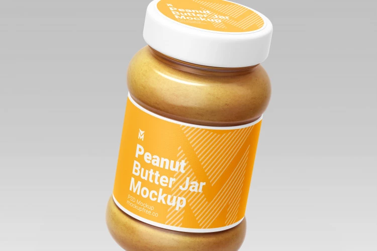 Peanut Butter Jar Mockup