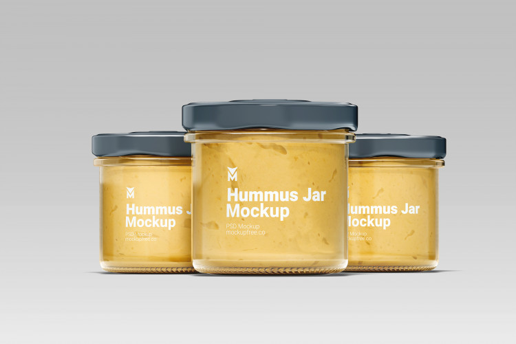 Hummus Jar Mockup