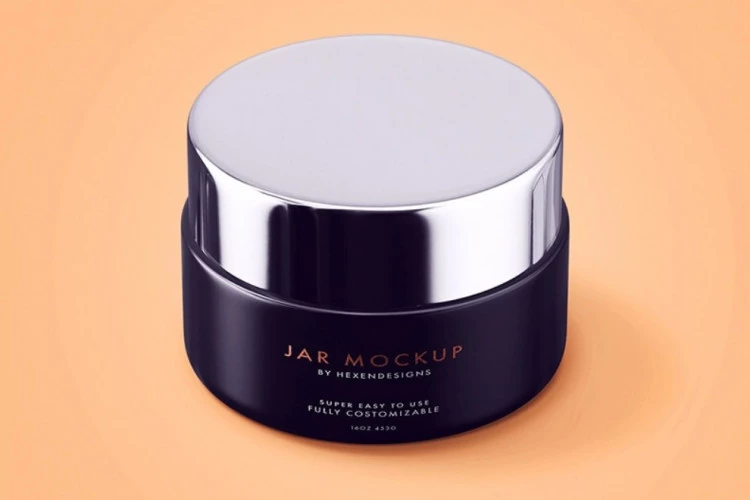 Free Cosmetic Jar Mockup